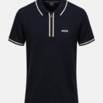 BOSS YARIM FERMUARLI T-SHİRT