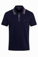 TOMMY HILFIGER VİP YARIM FERMUARLI T-SHİRT